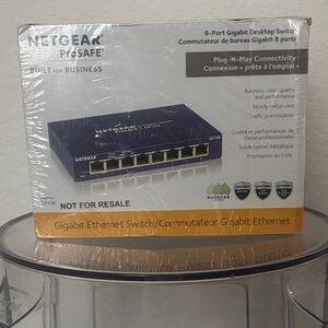 NIB Netgear ProSafe 8-Port Gigabit Switch - Black